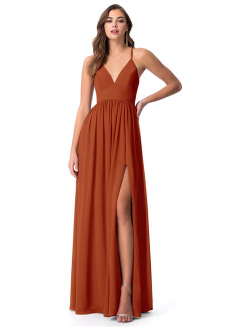 Paprika Azazie Aaida Bridesmaid Dresses Azazie