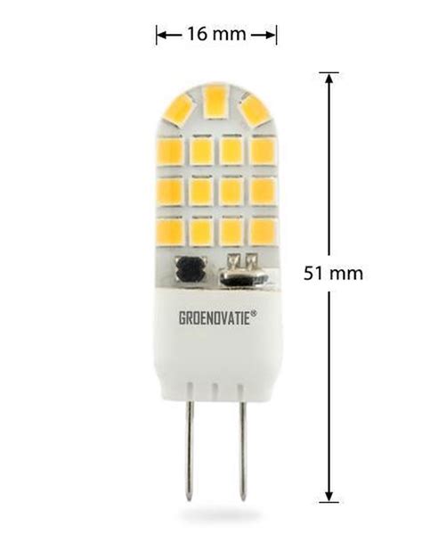 Groenovatie LED Lamp GY6 35 Fitting 4W 51x16 Mm Dimbaar Warm