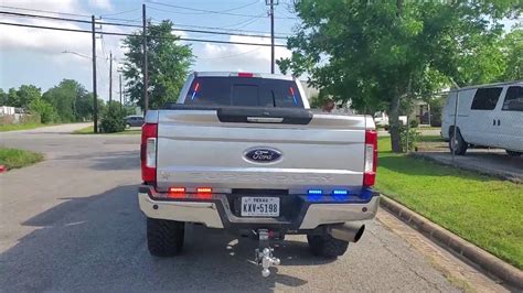 Ford F250 Feniex Police Lights By Efs Houston Emergency Fleet Service Youtube