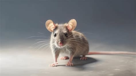 Premium Vector | Gray rat closeup veterinarian consultation rodent ...