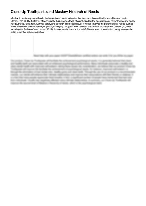 solution maslows hierarchy   studypool