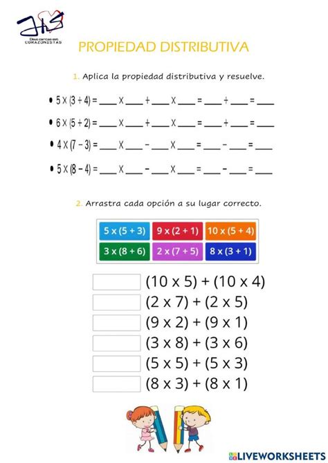 Propiedad Distributiva Interactive Activity For Primaria