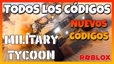 3 Nuevos códigos CODIGOS ACTIVOS de MILITARY TYCOON Códigos de