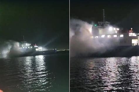 Falha Deixa Ferry Boat Maria Beth Nia Coberto Por Fuma A E Assusta