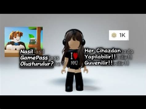 Nasil GamePass Olusturulur Ucretsiz YouTube