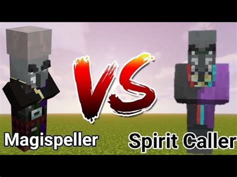 Magispeller Vs Spiritcaller Minecraft Java Mob Battle Youtube