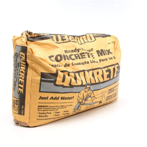 Quikrete Lb High Strength Concrete Mix In The Concrete Off