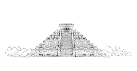 Aztec Temple Drawing Illustrations, Royalty-Free Vector Graphics & Clip Art - iStock