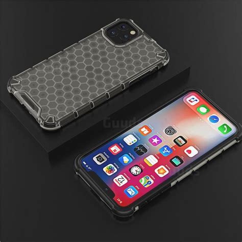 Honeycomb Tpu Pc Hybrid Armor Shockproof Case Cover For Iphone 11 Pro