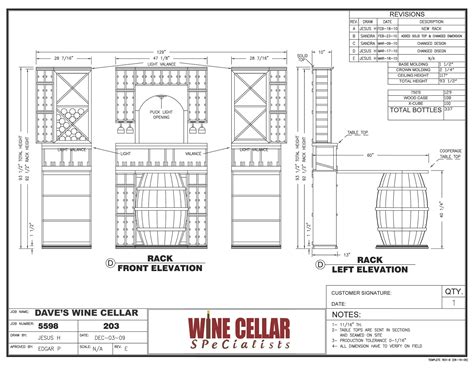 Wine Cellar Builders Chicago Illinois Design Drawing Plan for Dave's Custom Wine Cellar | Wine ...