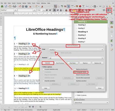 Heading 1 Numbering Restarts From 1 In The Middle Of Document After