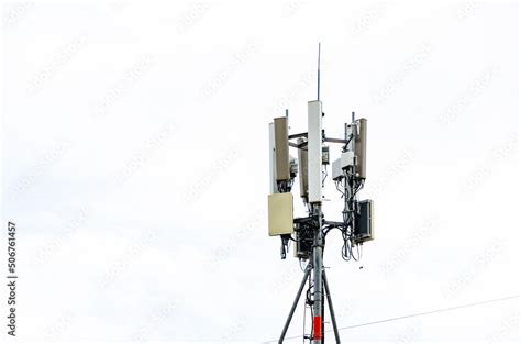 Telecommunication Tower Of 5g And 5g Cellular Macro Base Station 6g Radio Network