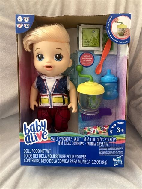 BABY ALIVE SWEET Spoonfuls Blonde Baby Doll Boy E0635 30509 62659 100 00 PicClick CA