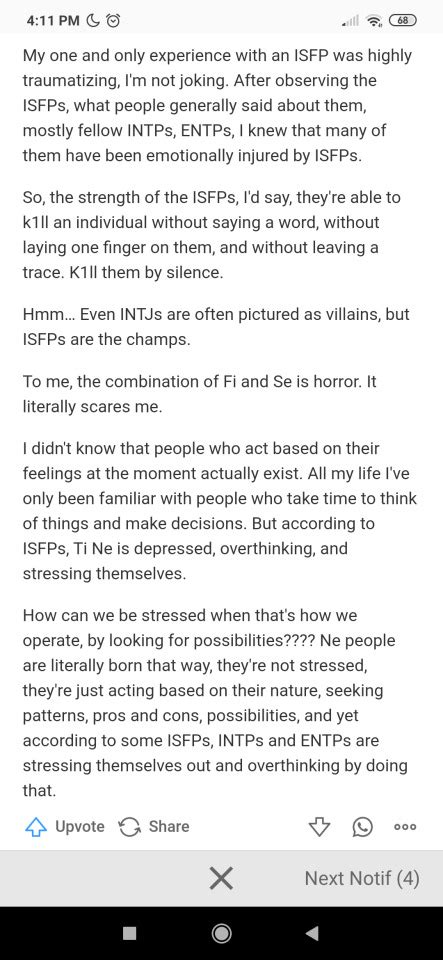 ISFP daily(?) on Tumblr