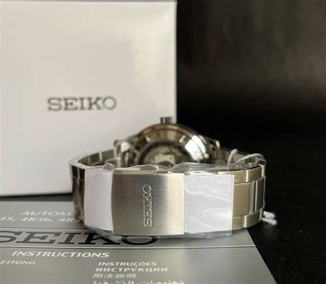 Bnew Authentic Seiko Ssa J Neo Sports Automatic Carbon Dial Silver