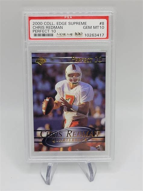 2000 Collector S Edge Supreme Perfect 10 Chris Redman PSA 10 GEM MINT