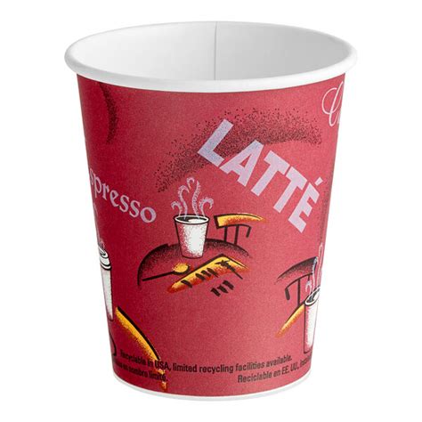 Solo SI Bistro Print Oz Poly Paper Hot Cup Case