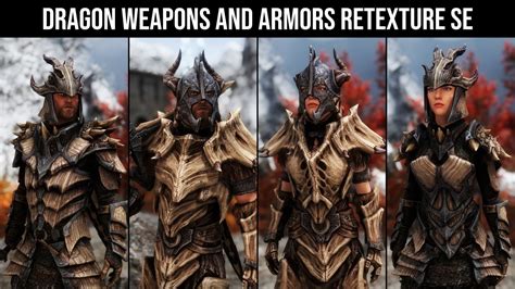 Dragon Armors And Weapons Retexture Se Skyrim Special