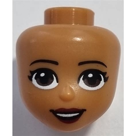 Lego Medium Dark Flesh Andrea Minidoll Head Brick Owl