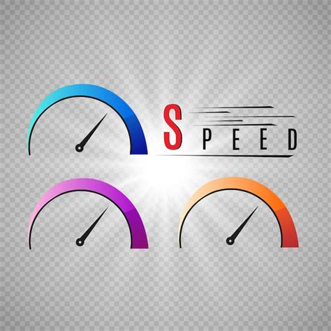 Símbolo De Velocidad Del Logotipo De Velocidad De Internet Vector Premium