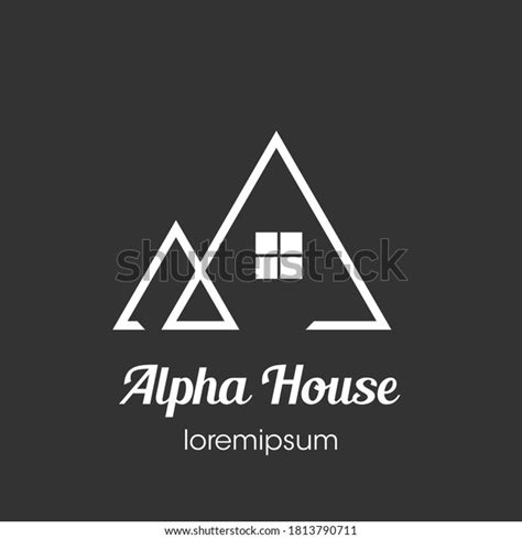 Alpha House Logo Symbol Template Design Stock Vector Royalty Free