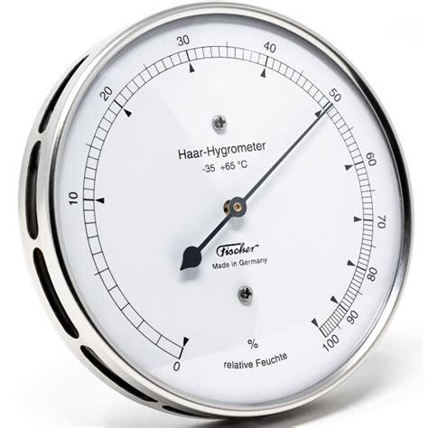 Fischer Weather Station Hair Hygrometer Stainless Steel