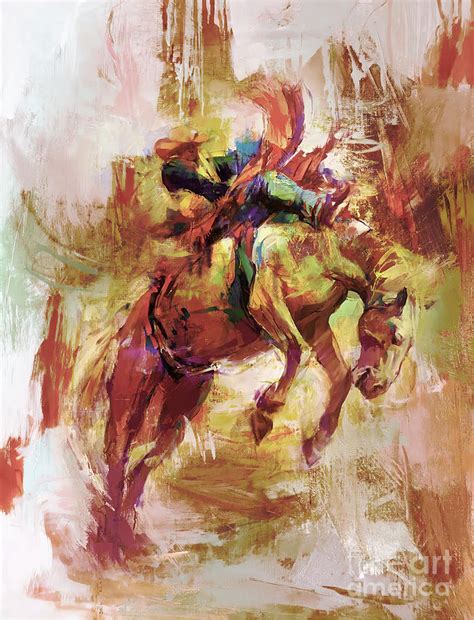 Rodeo Art 331 Painting By Gull G Fine Art America