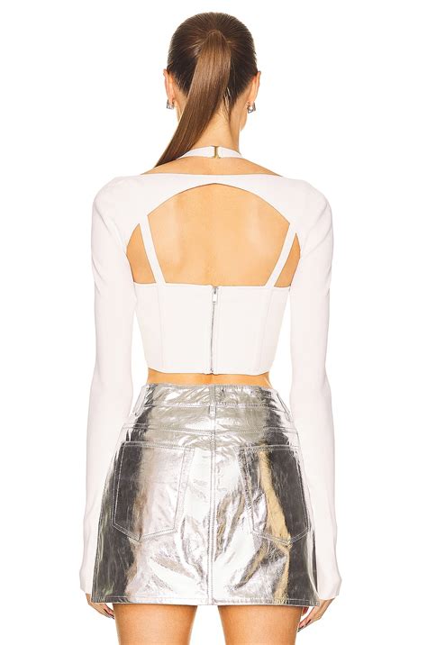 Dion Lee Column Corset Top In Ivory FWRD