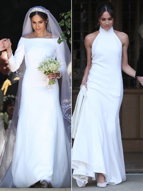 Day To Night Comparing Meghan Markle S First And Second Wedding