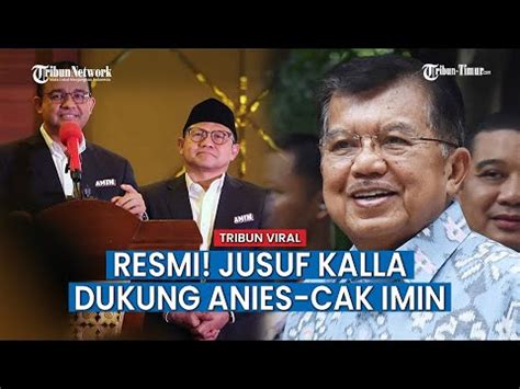 Sempat Digoda Ganjar Jusuf Kalla Nyatakan Dukung Anies Cak Imin Dalam