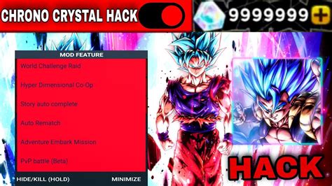 DRAGON BALL LEGENDS UNLIMITED CHRONO CRYSTALS HACK 4 34 0 AUTOFARM