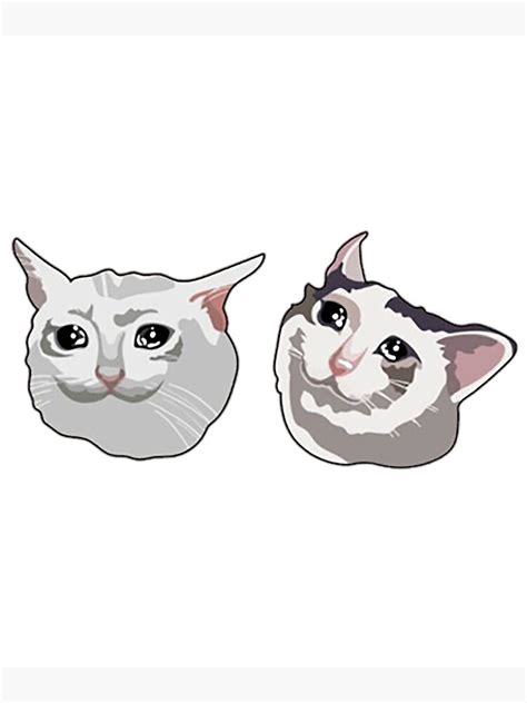 "cat crying face meme" Poster for Sale by Rosiene88 | Redbubble