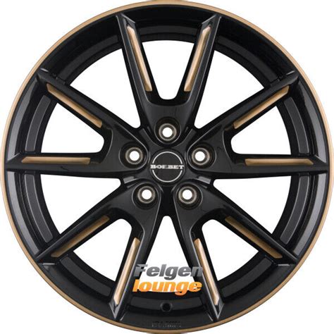 X Borbet Lx Black Glossy Gold Spoke Rim X Et X