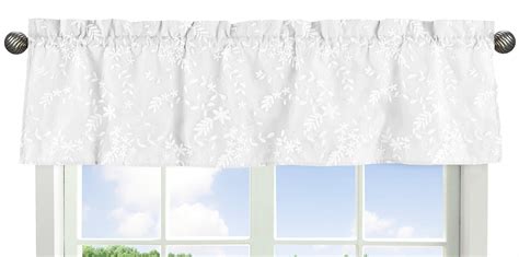 White Floral Lace 54" Window Valance by Sweet Jojo Designs - Walmart.com