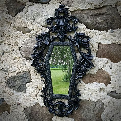 Espejo De Ataúd Victoriano Gótico Etsy México Coffin Mirror Gothic Mirror Victorian Gothic