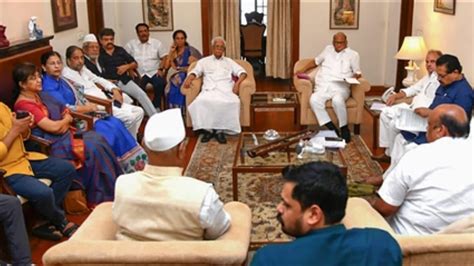 In Photos Sharad Pawar Attends Ncp National Executive Meeting In Delhi