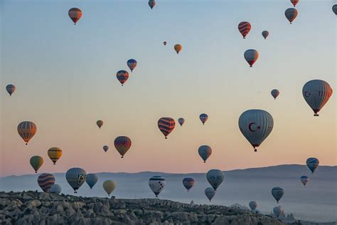 Hot Air Balloons At Sunrise