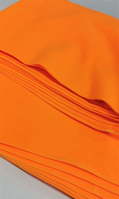 Ribbing Cuffs Smooth 4way Stretch Tubular Fluorescent Orange Fabricstore