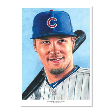 Topps Living Set Fine Art Print 103 Javier Baez D To 100 Print