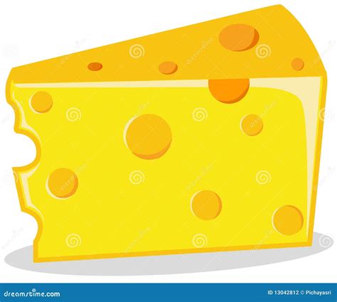 Pedazo De Queso Ilustración Del Vector Ilustración De Poroso 13042812