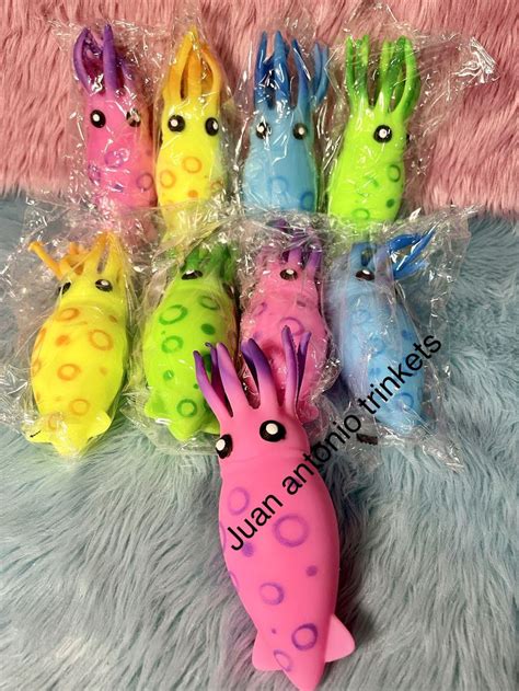 Squid Stress Balls Fidget Toys Rebound Pinch Squeeze Squish Ball