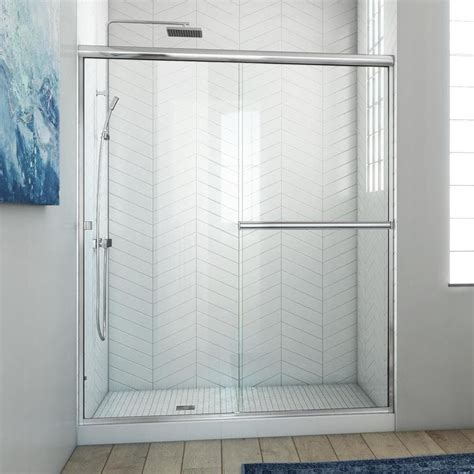 Arizona Shower Door Lite Euro 56 In To 60 In W Semi Frameless Bypass