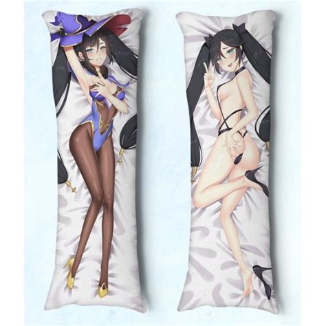 Travesseiro de Abraçar Dakimakura Tam 90X30 Genshin Impact Mona 04