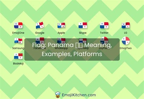 🇵🇦 flag: Panama emoji meaning, info, stats - EmojiKitchen