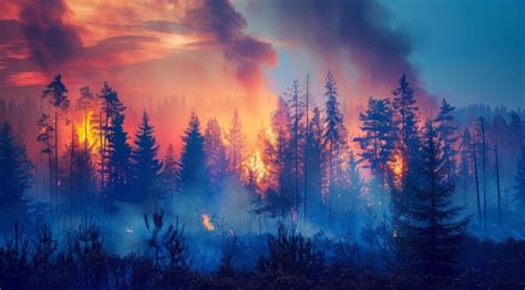 Premium Photo Natural Disaster Forest Fire Raging