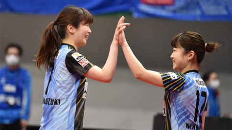 【卓球 Tリーグ公式】浜本 由惟・長﨑 美柚vs鈴木 李茄・安藤 みなみ T10 10 木下アビエル神奈川vsトップおとめピンポンズ名古屋