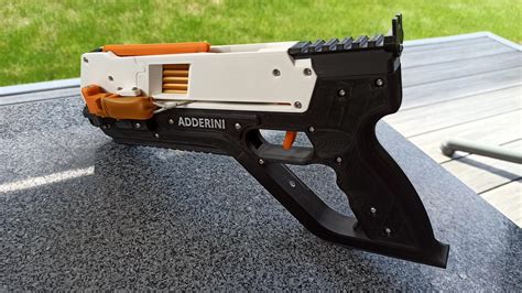 3D File Adderini 3D Printed Repeating Slingbow Crossbow Pistol