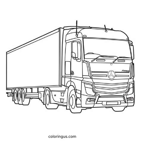 Truck Coloring Pages Free Printable Pdf