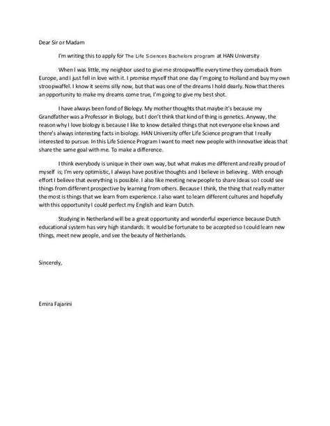 Example Of Motivation Letter For Study Abroad In Pdf Motivation