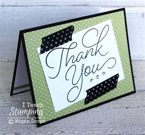 How To Make Cute Thank You Cards Fast And Easy I Teach Stamping